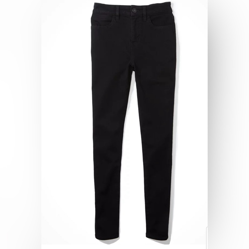 American Eagle Women's  Jeans Black Size 6 Regular Super Super Stretch X